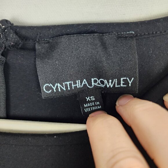 Cynthia Rowley Long Sleeved Bodycon Mini Dress Button Sleeve Detail XS - Picture 2 of 7